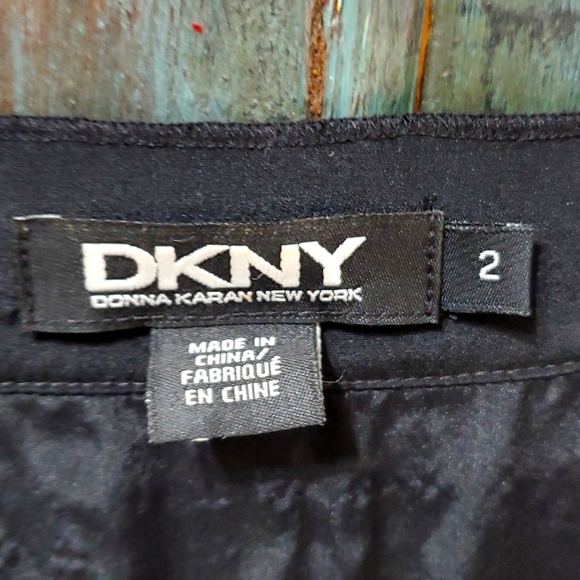 DKNY Donna Karan New York Metal Studded Silk Dress in Black, Size 2 - Picture 5 of 9